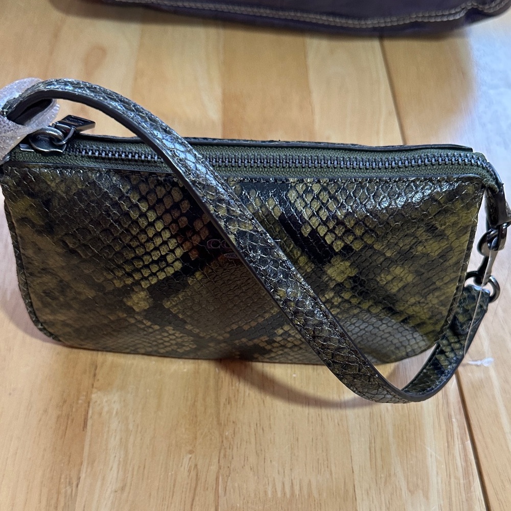 Coach NWOT Green Snake Nolita